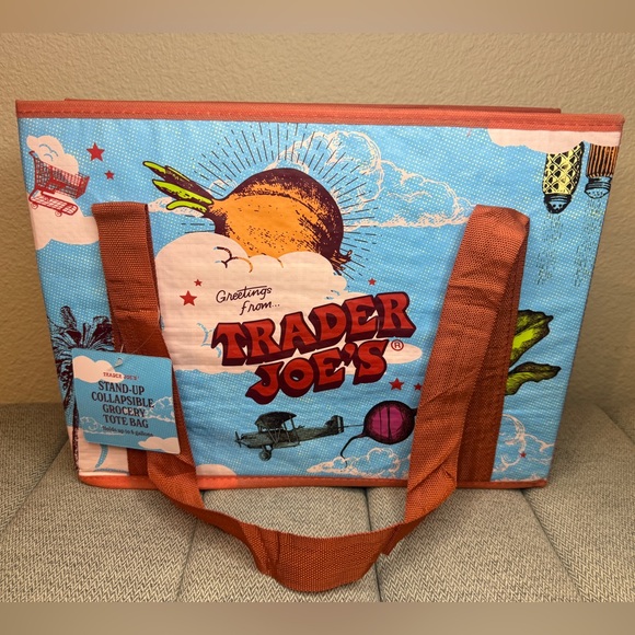 Trader Joe's Stand-Up Collapsible Grocery Tote Bag - Picture 15 of 15